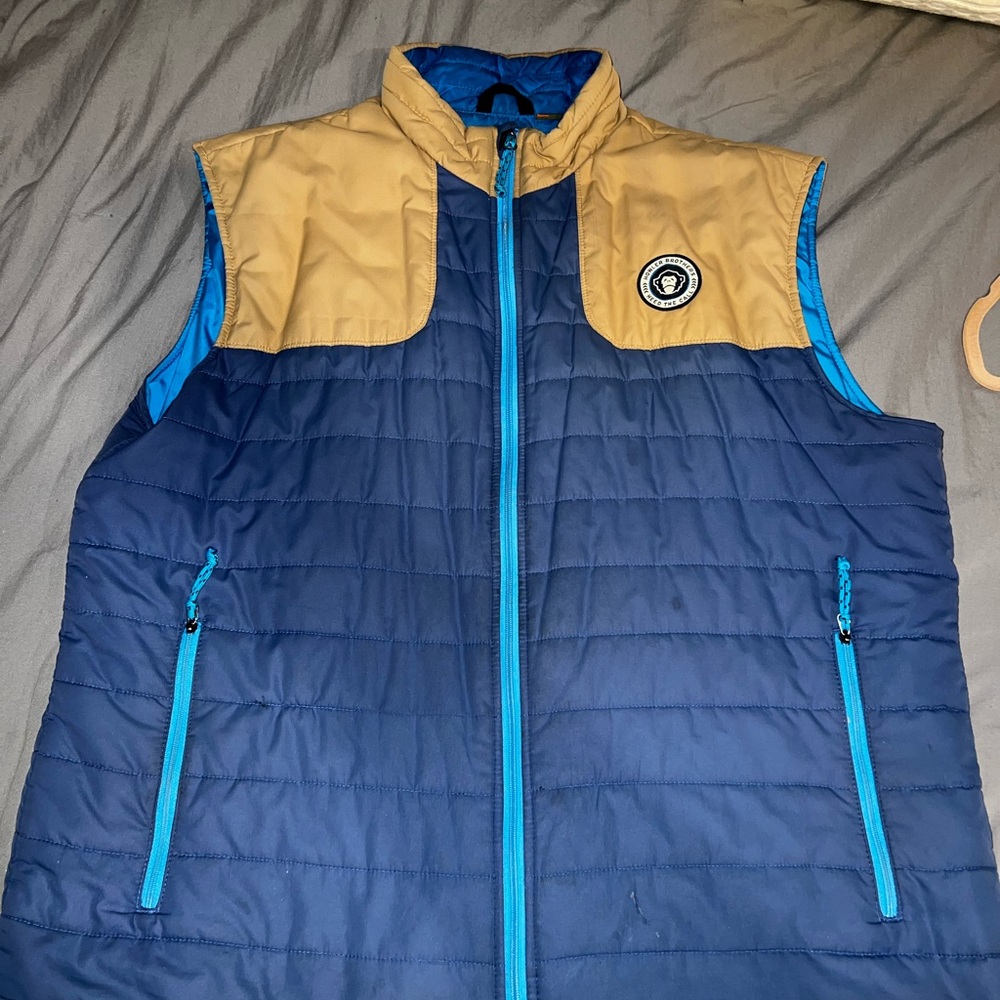 Howler Bros Merlin Vest - Blue & Tan size XL